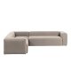 KAVE HOME Blok hjrnesofa - beige polyester