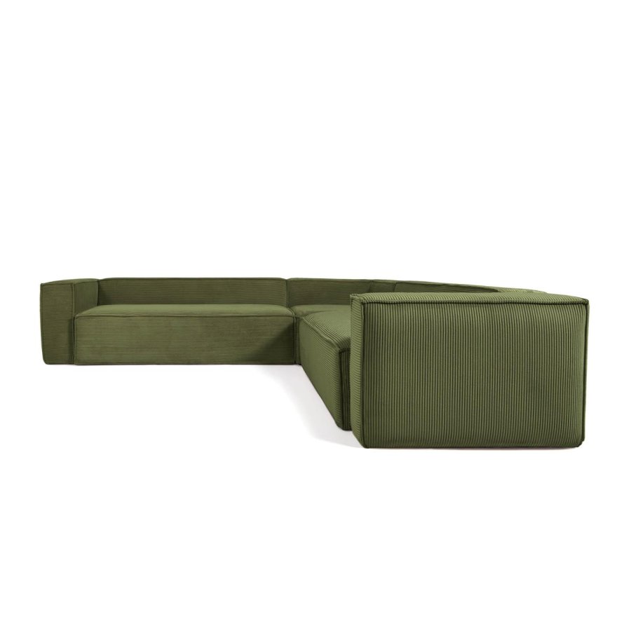 KAVE HOME Blok hjrnesofa - grn corduroy fljl (320x320)