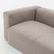 KAVE HOME Blok hjrnesofa - beige polyester