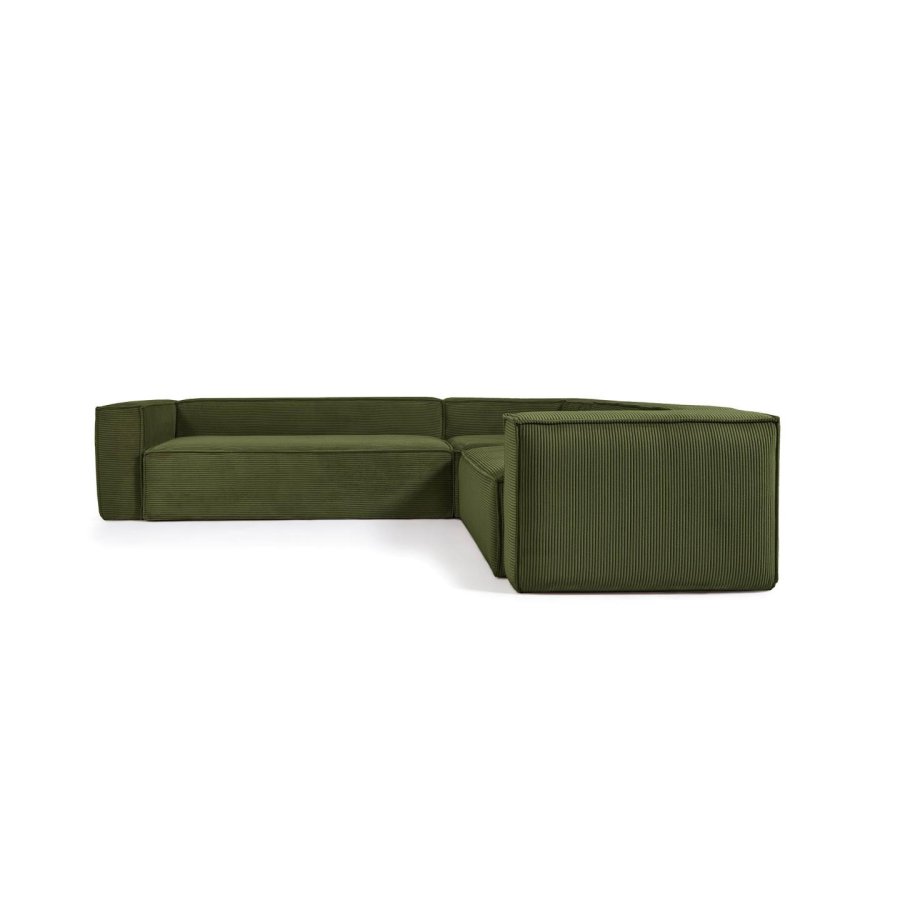 KAVE HOME Blok hjrnesofa - grn corduroy fljl (320x290)