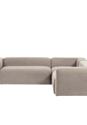 KAVE HOME Blok hjrnesofa - beige polyester