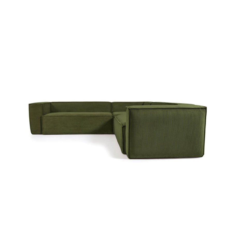 KAVE HOME Blok hjrnesofa - grn corduroy fljl (290x290)
