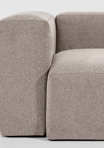 KAVE HOME Blok hjrnesofa - beige polyester
