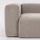 KAVE HOME Blok hjrnesofa - beige polyester