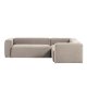 KAVE HOME Blok hjrnesofa - beige polyester