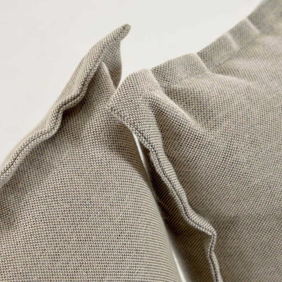 KAVE HOME Mareluz 3 pers. havesofa, m. hynder - gr stof og sort stl