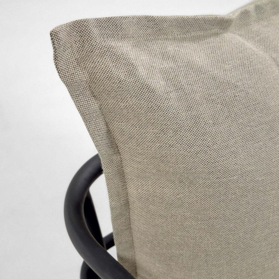 KAVE HOME Mareluz havestol, m. armln - gr polyester og sort stl