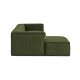 KAVE HOME Blok 3 pers. sofa, m. venstre chaiselong - grn corduroy fljl (300 cm)