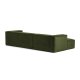 KAVE HOME Blok 3 pers. sofa, m. venstre chaiselong - grn corduroy fljl (300 cm)