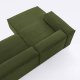 KAVE HOME Blok 3 pers. sofa, m. venstre chaiselong - grn corduroy fljl (300 cm)