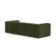 KAVE HOME Blok 3 pers. sofa, m. hjre chaiselong - grn corduroy fljl (300 cm)