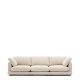 KAVE HOME Sofa Gala 4-personers i beige chenille FSC Mix Credit 300 cm