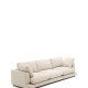 KAVE HOME Sofa Gala 4-personers i beige chenille FSC Mix Credit 300 cm