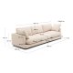 KAVE HOME Sofa Gala 4-personers i beige chenille FSC Mix Credit 300 cm
