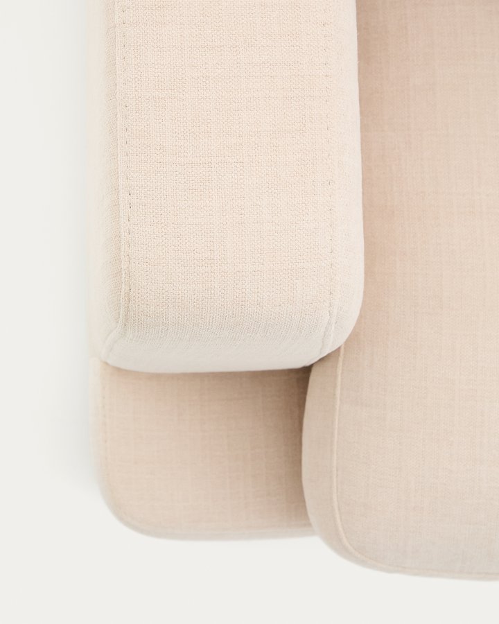 KAVE HOME Sofa Gala 4-personers i beige chenille FSC Mix Credit 300 cm