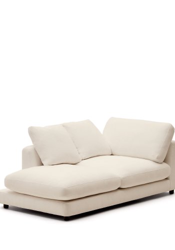 KAVE HOME Gala venstre chaiselong i beige, 193 x 105 cm