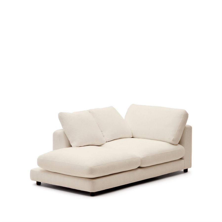 KAVE HOME Gala venstre chaiselong i beige, 193 x 105 cm