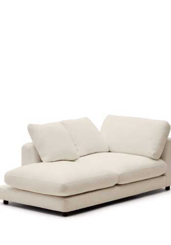 KAVE HOME Gala venstre chaiselong i beige, 193 x 105 cm