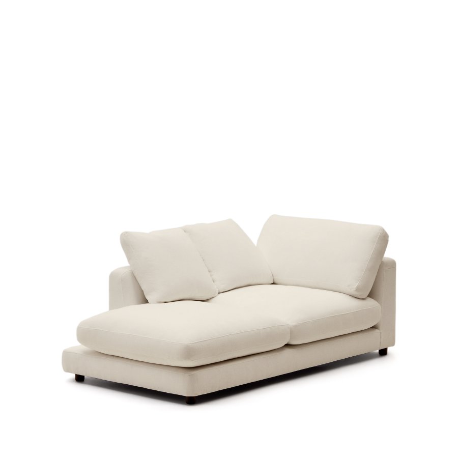 KAVE HOME Gala venstre chaiselong i beige, 193 x 105 cm