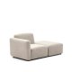 KAVE HOME Neom 1-personers modulsofa med rygmodul i beige, 169 cm FSC Mix Credit