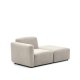 KAVE HOME Neom 1-personers modulsofa med rygmodul i beige, 169 cm FSC Mix Credit