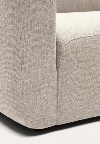 KAVE HOME Neom 1-personers modulsofa med rygmodul i beige, 169 cm FSC Mix Credit
