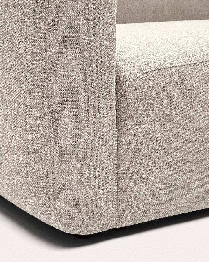 KAVE HOME Neom 1-personers modulsofa med rygmodul i beige, 169 cm FSC Mix Credit