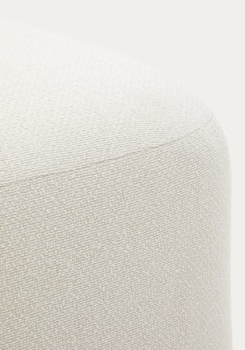 KAVE HOME Martina fodskammel i ecru chenille 123 x 85 cm