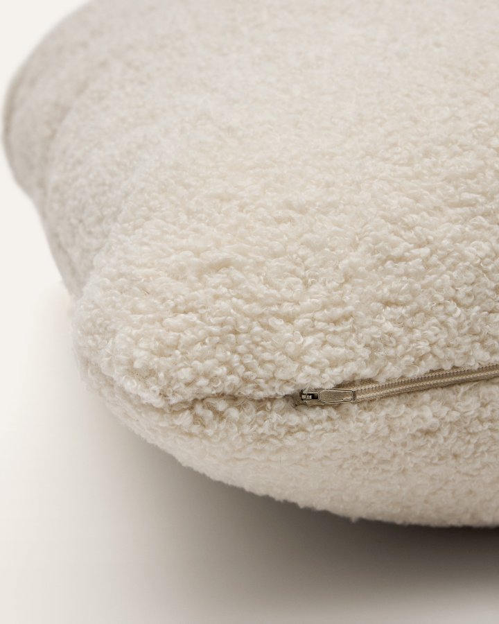 KAVE HOME Martina pude ecru bouclé 52 x 52 cm