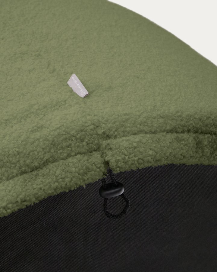 KAVE HOME Kaeli fodstttebetrk i grn bouclé 120 cm