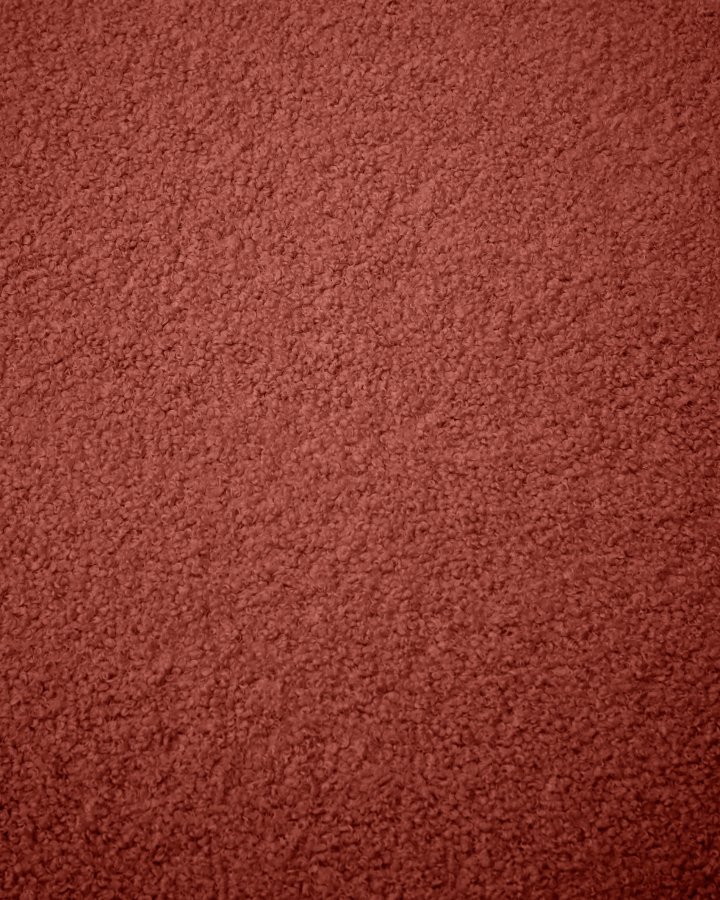 KAVE HOME Kaeli fodstttebetrk i terracotta bouclé 90 cm