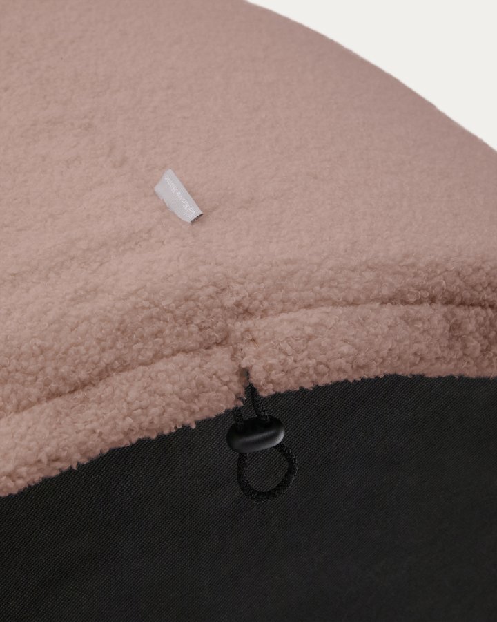 KAVE HOME Kaeli fodstttebetrk i pink bouclé 90 cm