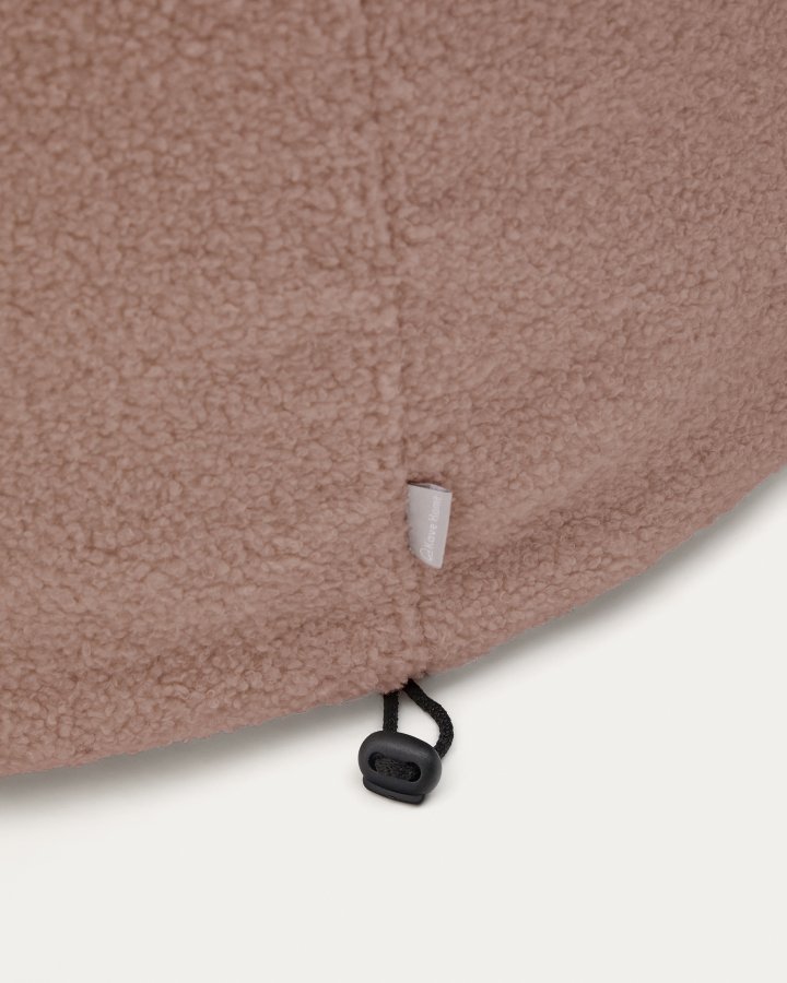 KAVE HOME Kaeli fodstttebetrk i pink bouclé 90 cm