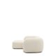 KAVE HOME Modulopbygget 2-personers sofa Martina i ecru chenille med venstre chaiselong 230 cm