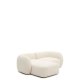 KAVE HOME Modulopbygget 2-personers sofa Martina i ecru chenille med venstre chaiselong 230 cm