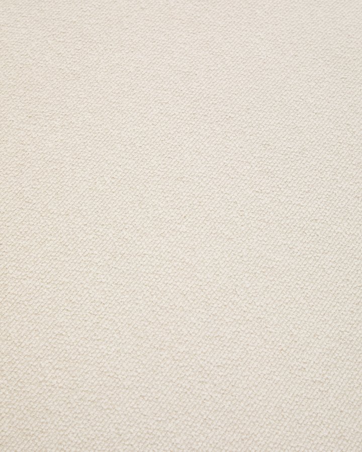 KAVE HOME Aurum 3-pers. sofa, m. tilbagelnet nakkesttte - ecru chenille og matgr metal (234cm)