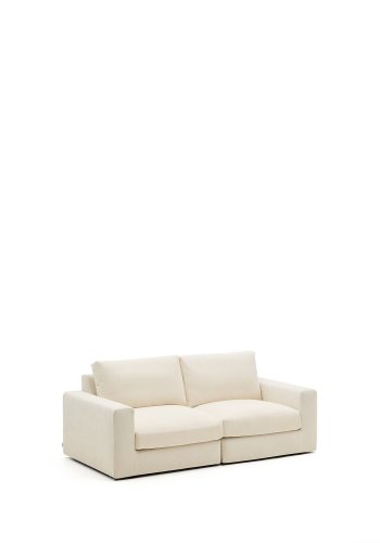KAVE HOME Alea ecru chenille 3-personers modulsofa med aftageligt betrk 220cm