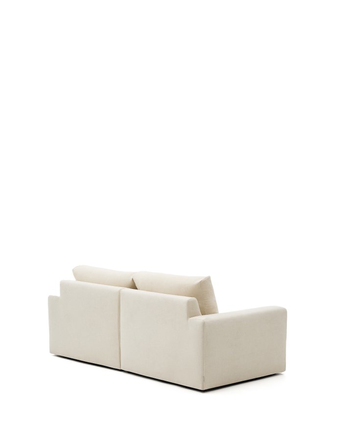 KAVE HOME Alea ecru chenille 3-personers modulsofa med aftageligt betrk 220cm