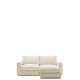 KAVE HOME Alea ecru chenille 3-personers modulsofa med hjre chaiselong og aftageligt betrk 220c