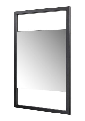 TORNA DESIGN Sasha S vgspejl, rektangulr - spejlglas og sort stl (60x34)