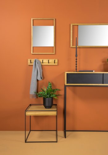 TORNA DESIGN Pic 5 knagerkke, m. 5 knager - natur og sort eg (B:50)