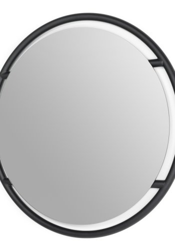 TORNA DESIGN Sfera S vgspejl, rund - spejlglas og sort stl (59)