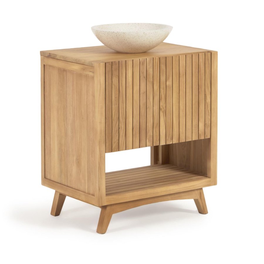 KAVE HOME Sunday badevrelsesmbel, m. 2 lger og 2 hylder - natur teaktr