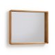 KAVE HOME Sunday vgspejl - spejlglas m. teaktr ramme (80x65)