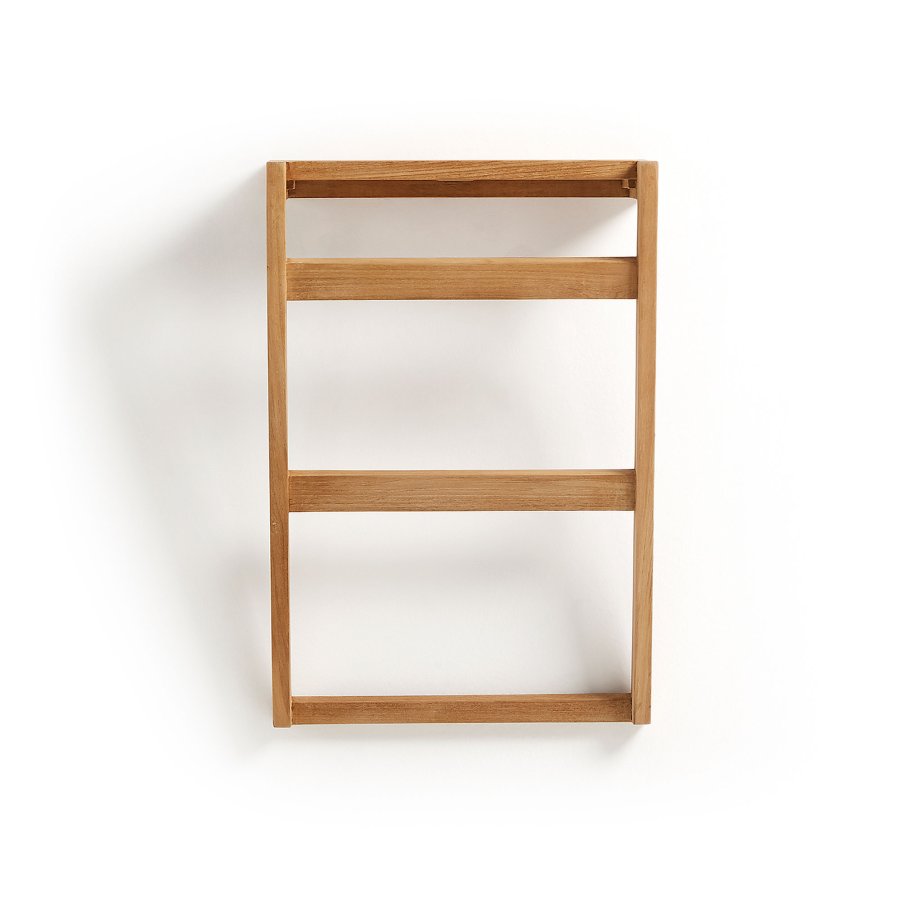 KAVE HOME Sunday hndkldestativ - massivt teaktr, til vg, m. 1 hylde