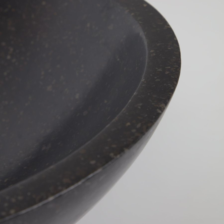 KAVE HOME Sunday hndvask til badevrelset, rund - sort terrazzo (40)