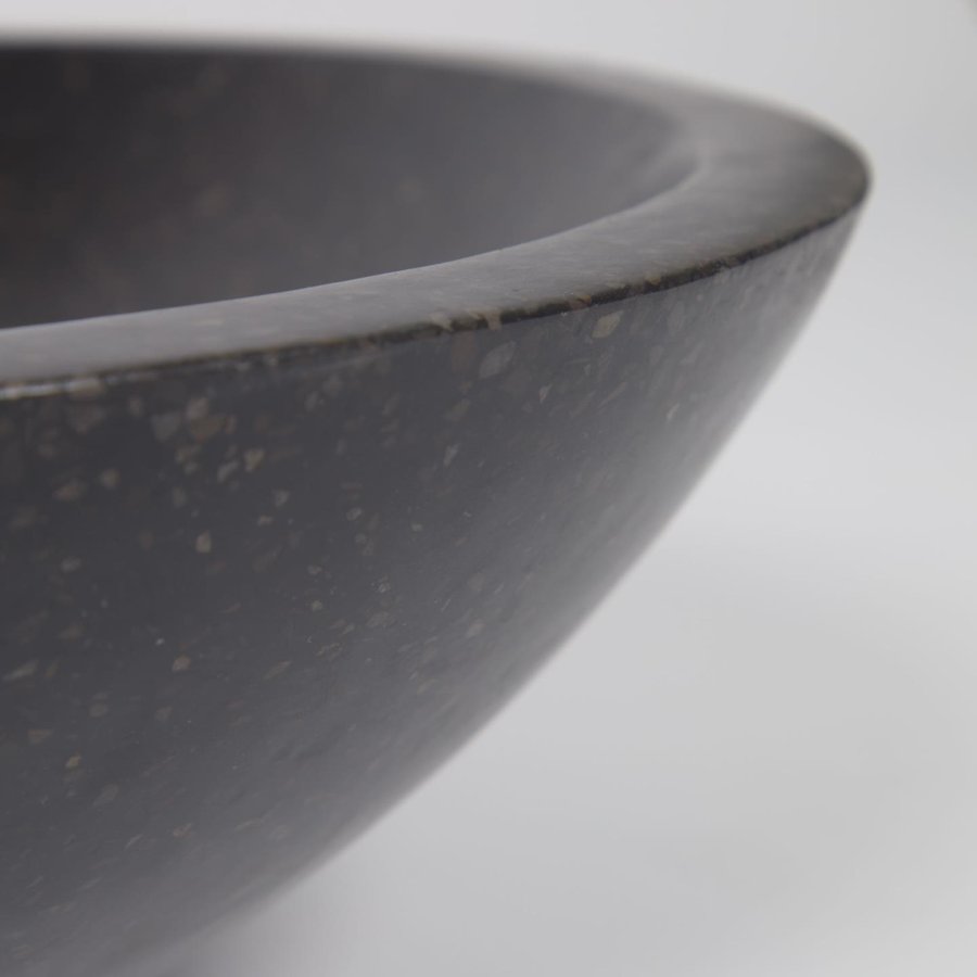 KAVE HOME Sunday hndvask til badevrelset, rund - sort terrazzo (40)