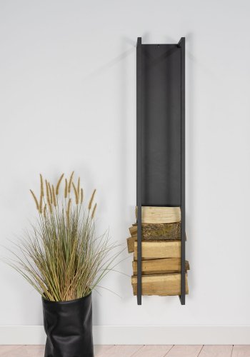 SPINDER DESIGN rektangulr Cubic brndeholder - sort stl