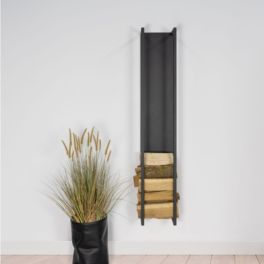 SPINDER DESIGN rektangulr Cubic brndeholder - sort stl