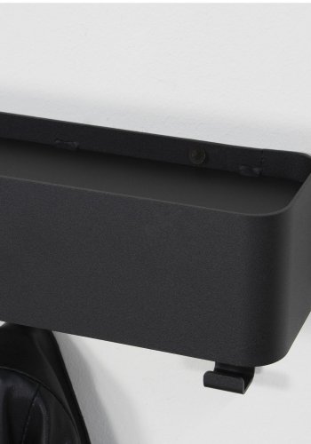 SPINDER DESIGN rektangulr Dax Play knagerkke, m. 3 knager - sort stl 